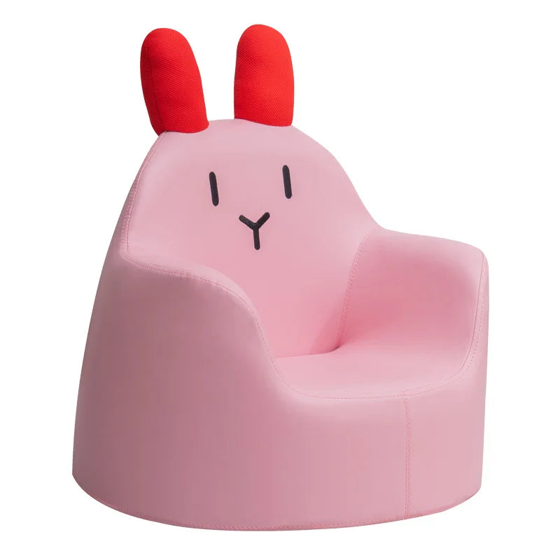 Kids' Cartoon Animal Character Plush Sofa Chair