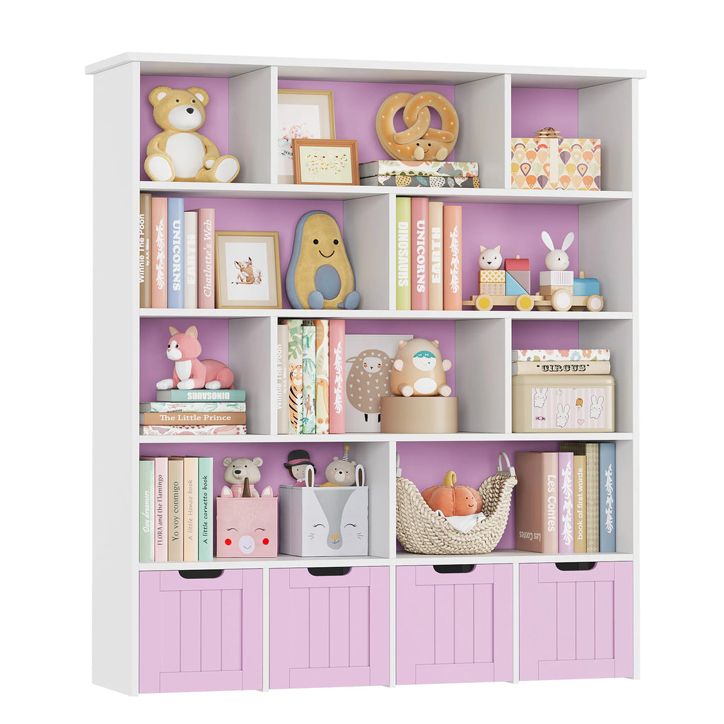 Getone Kids Toy Storage Unit Childrens Bookcase