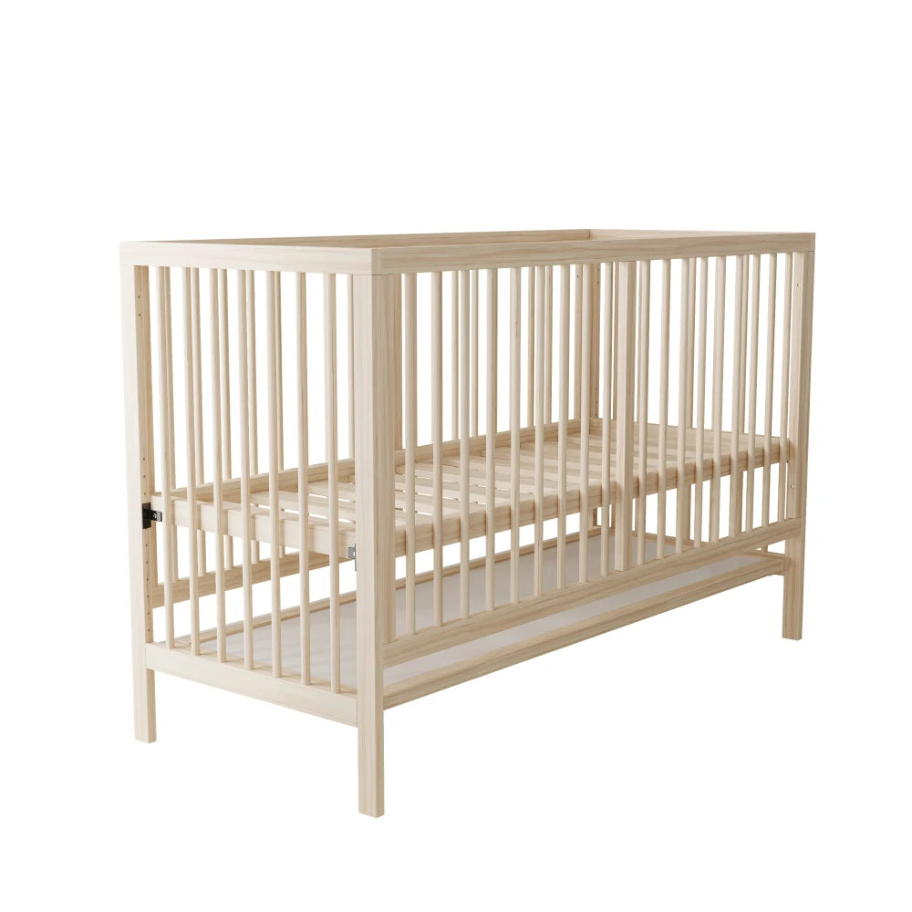 Nordic 4-in-1 Solid Wood Convertible Cot & Study Desk