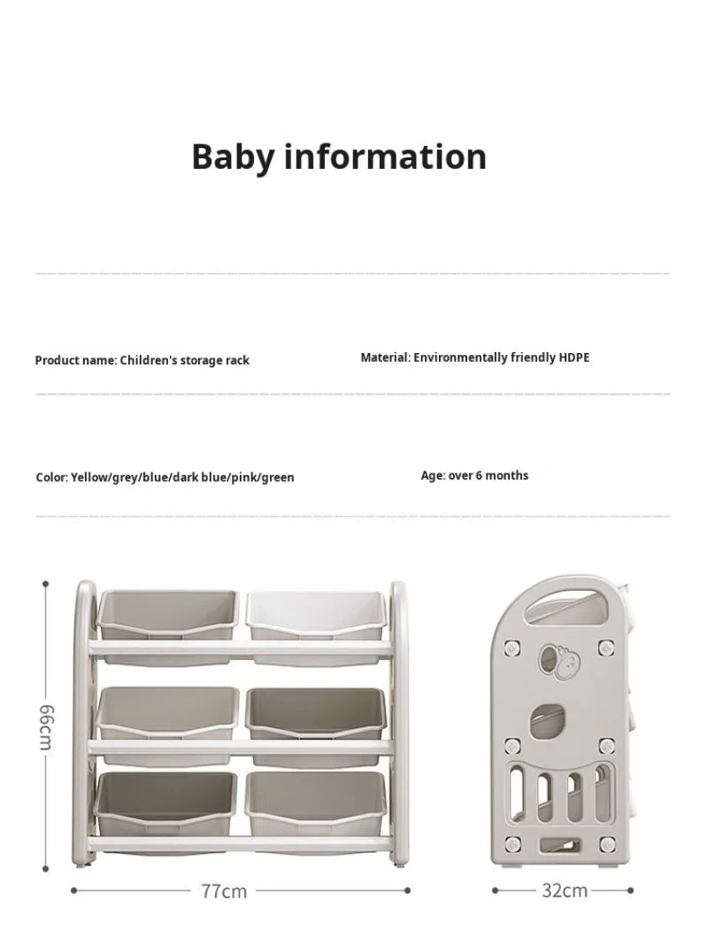 Kids' Toy Storage Cabinet & Organiser with Compartments
