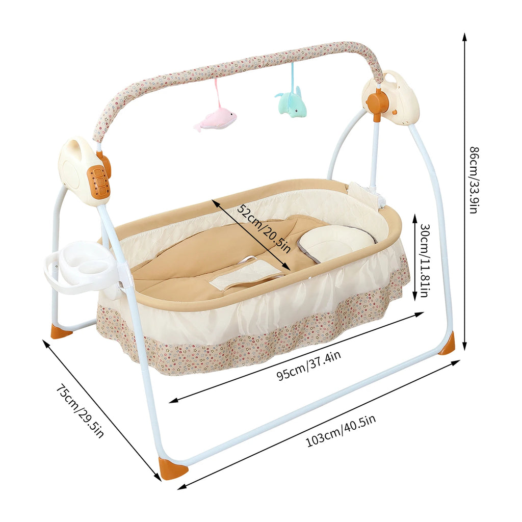 Electric Cradle Foldable Electric Baby Cradle