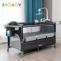 IMBABY Baby Cribs Portable Cribs for Baby