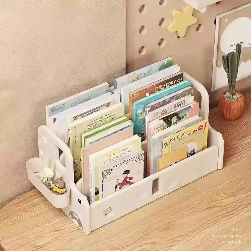 Kids' Wooden Bookcase & Toy Storage Shelf