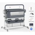 Smart Electric Baby Bassinet Crib Cradle Auto Rocking
