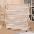 Household Solid Wood Floor To Ceiling Bookshelf