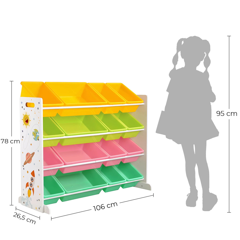 SONGMICS Children's Toy Storage Unit