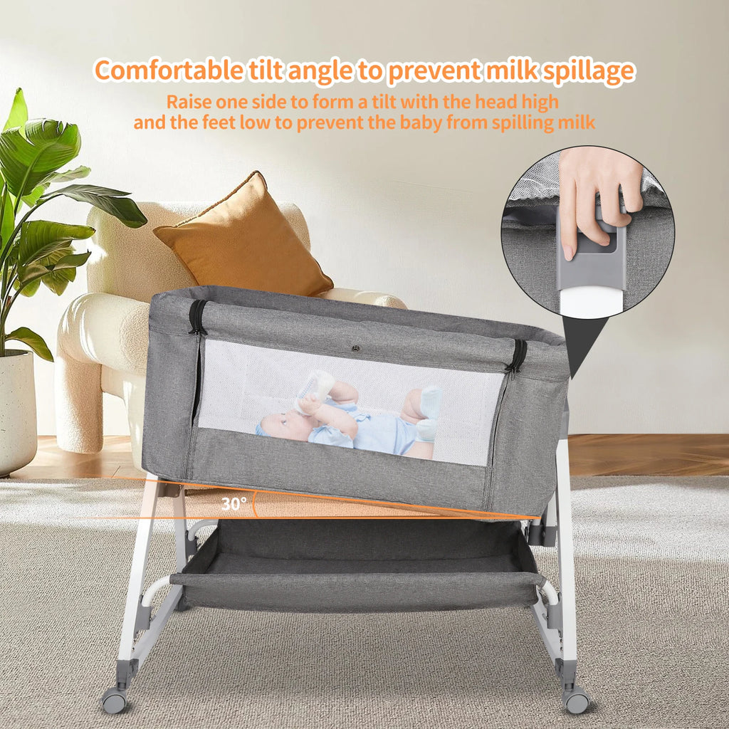 6-in-1 Co-Sleeper &amp; Adjustable Travel Bassinet