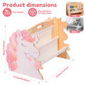 2 Tier Baby Bookshelf Double Sided Storage