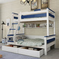 Kids Bedroom Furniture Wooden Bunk Bed