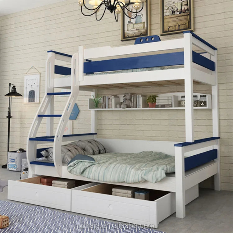 Kids Bedroom Furniture Wooden Bunk Bed